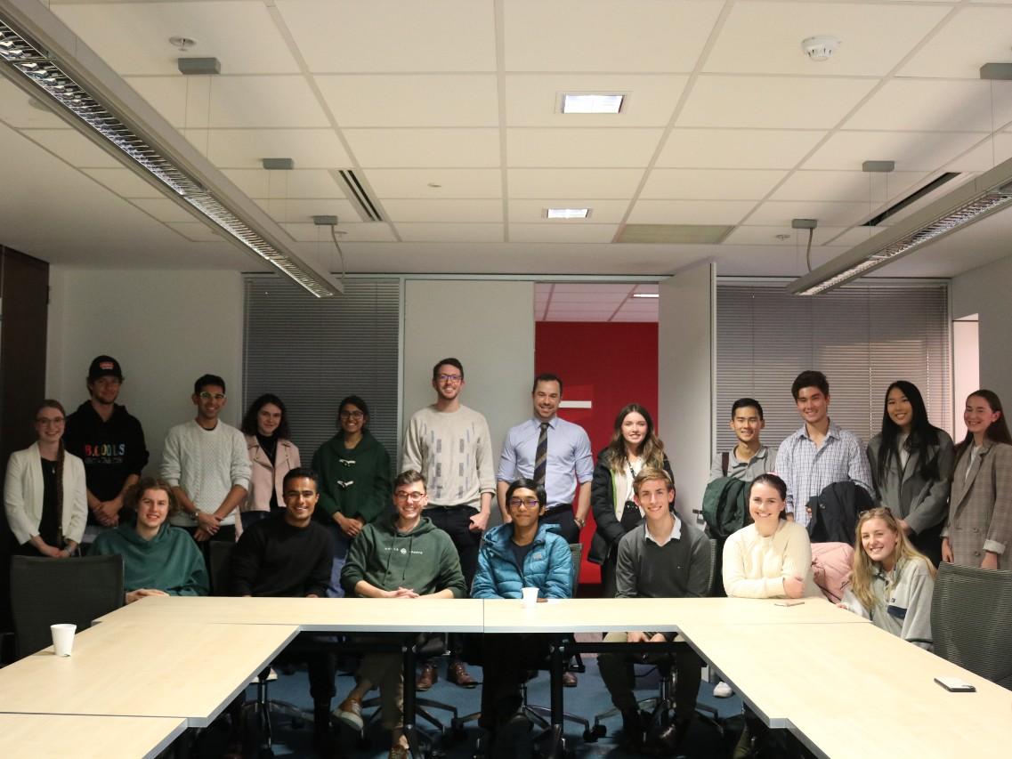 Student Cohort with our Guest Speakers from the Reserve Bank of Australia
