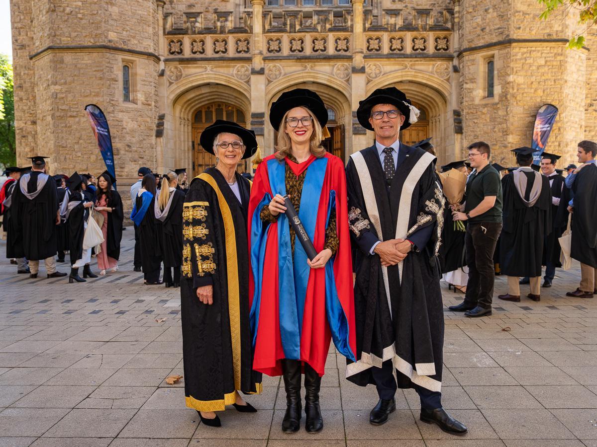 danielle wood outside bonython hall