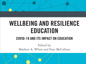 Cover for Wellbeing and Resilience Education