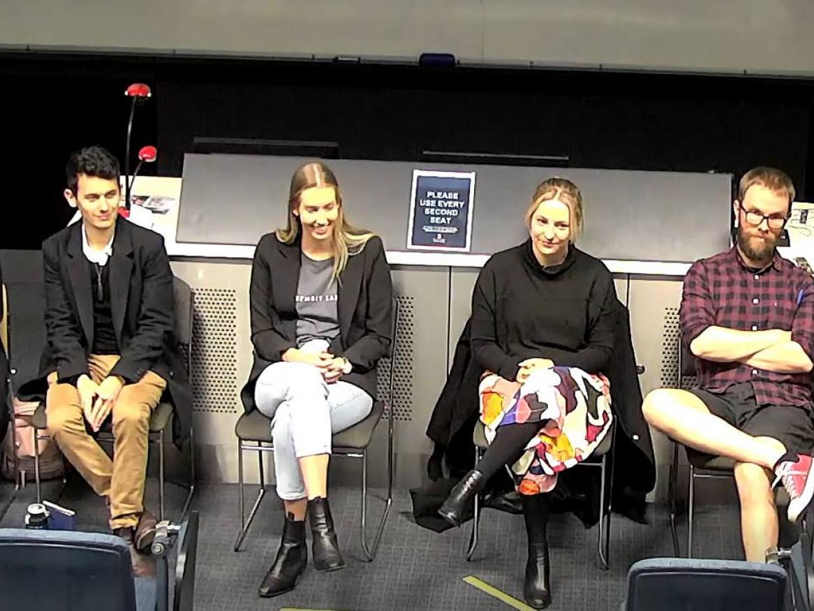 Members of the Q&A pannel for the HASS workshop