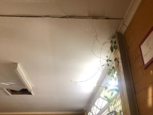 Ceiling caving in