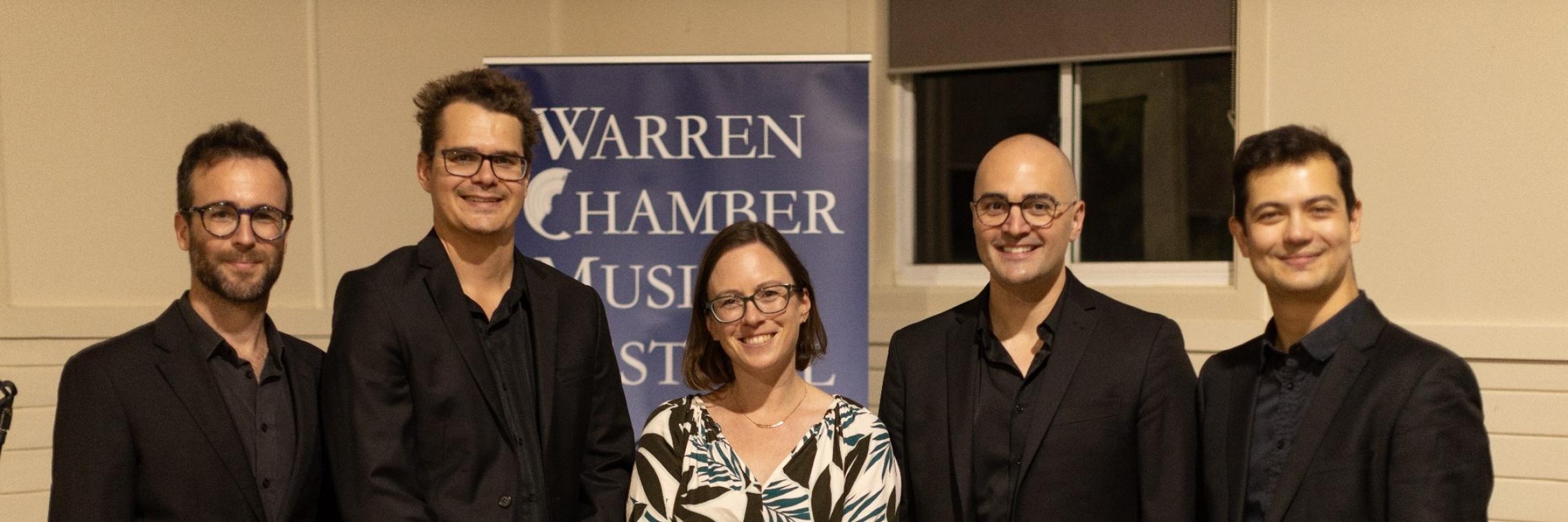 'Canopy' for Clarinet Quintet and Strings by Dr Anne Cawrse Premiered at the Warren Chamber Music Festival by Lloyd Van't Hoff and Friends