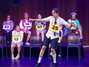 ECMT students performing in The 25th Annual Putnam Country Spelling Bee