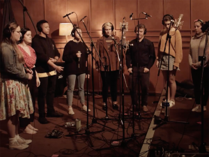The Adelaide Connection (our vocal jazz ensemble) at Wizard Tone Studio