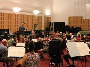 Student working with the Adelaide Symphony Orchestra