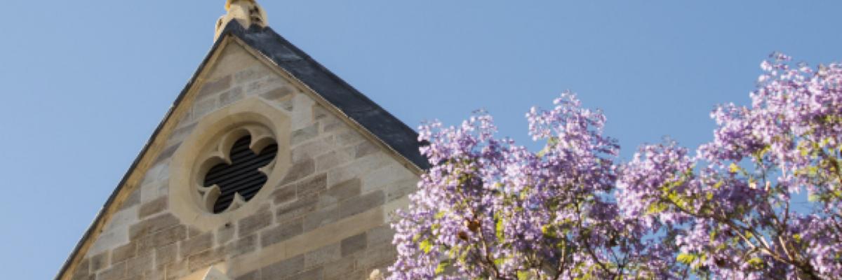 Elder Hall in spring