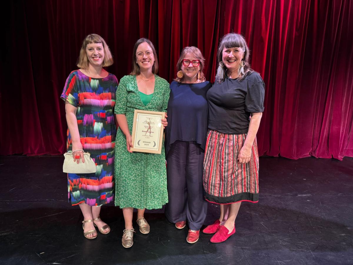 L–R: Individual Professional category nominees and winner: Julia Robinson, Dr Anne Cawrse, Christie Anderson and Catherine Campbell.