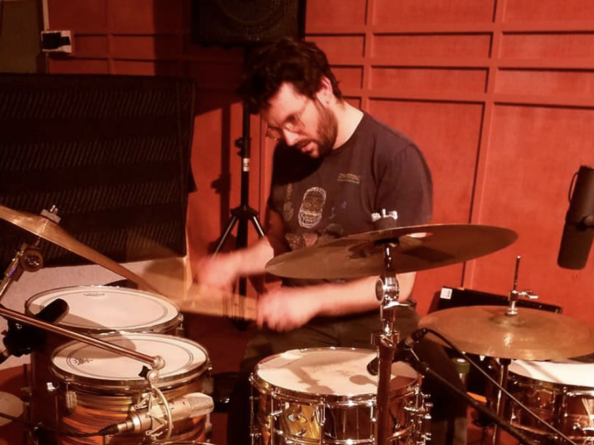 Steve Neville drumming
