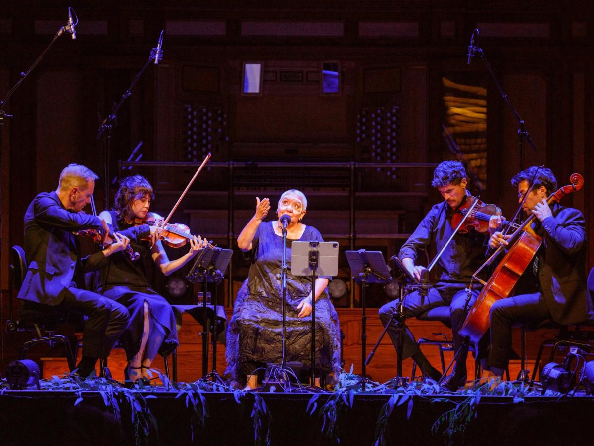 Australian String Quartet – nyilamum – song cycles. Photo: Tony Lewis
