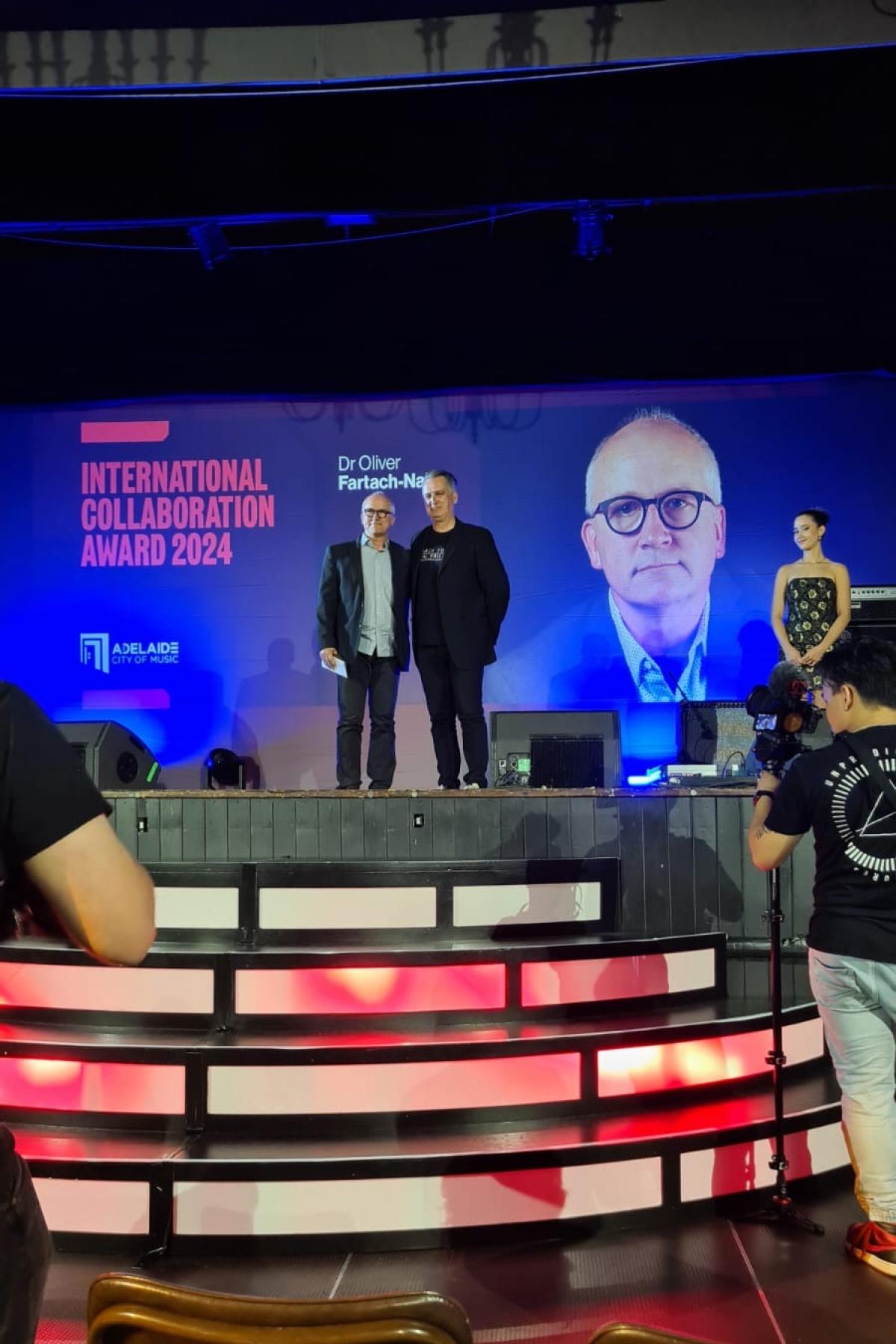 Dr Oliver Fartach-Naini Awarded 2023 UNESCO Adelaide City of Music International Collaboration Award