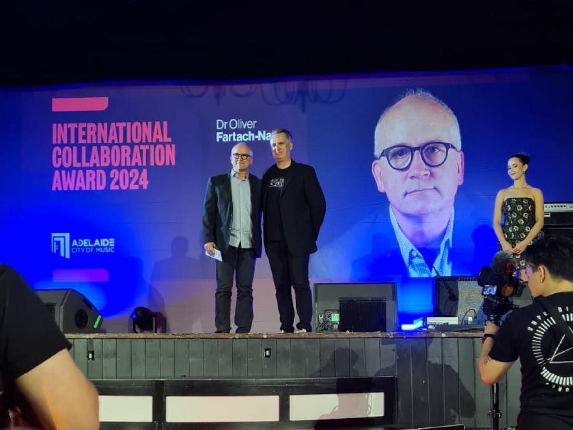 Dr Oliver Fartach-Naini Awarded 2023 UNESCO Adelaide City of Music International Collaboration Award
