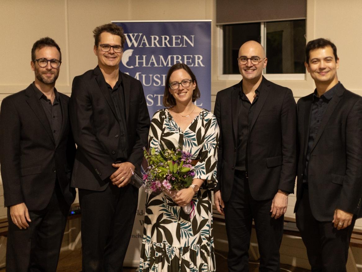 'Canopy' for Clarinet Quintet and Strings by Dr Anne Cawrse Premiered at the Warren Chamber Music Festival by Lloyd Van't Hoff and Friends