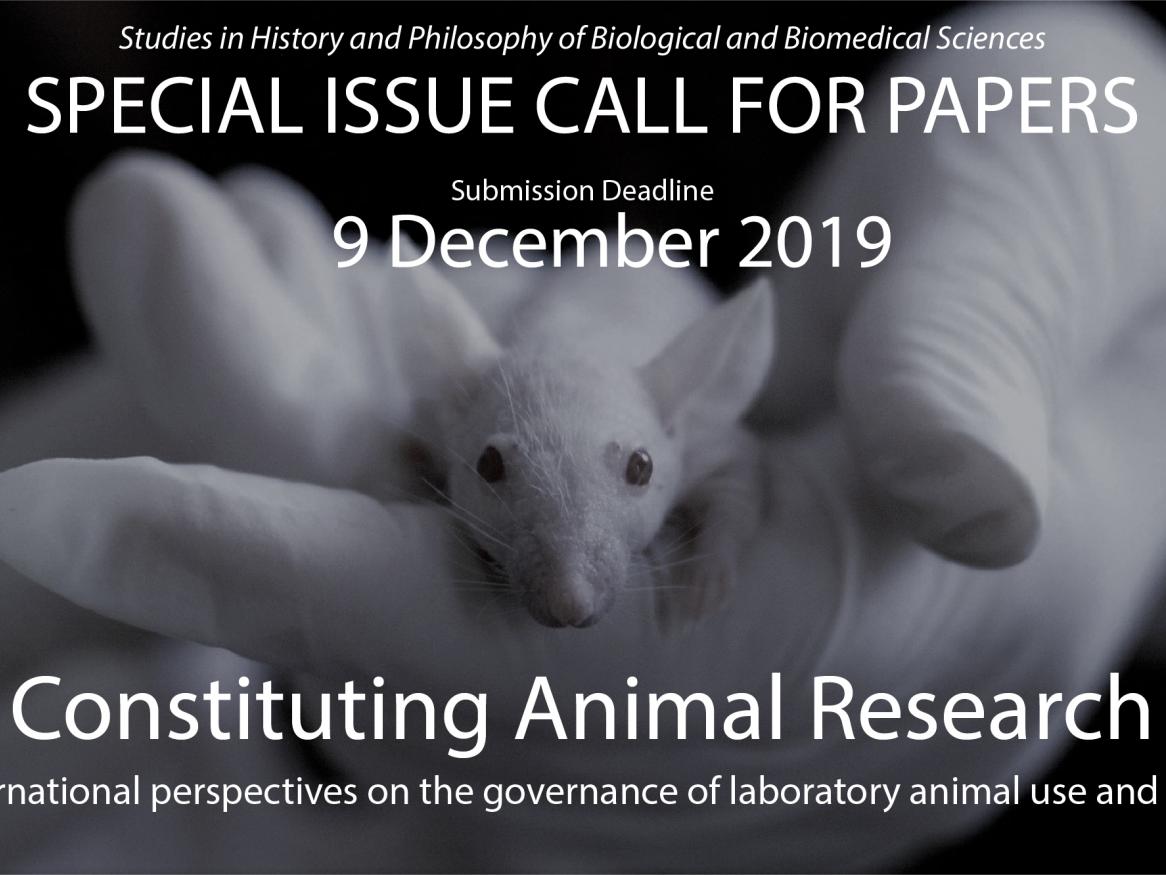 Image of lab animal with title of special issue