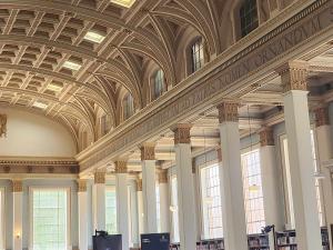 Author Helen Garner delivers a public reading in the Barr Smith Reading Room