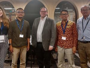 Members of the University of Adelaide meet with members of Brawijaya University, Indonesia