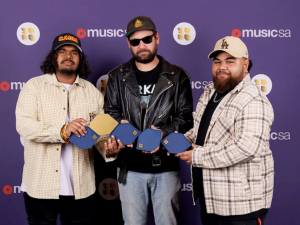 DEM MOB holding their SA Music Awards