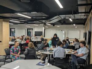Groups in discussion at the inaugural Porous Boundaries event