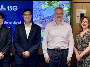 Staff from Hong Kong Polytechnic University smile with staff of ABLE
