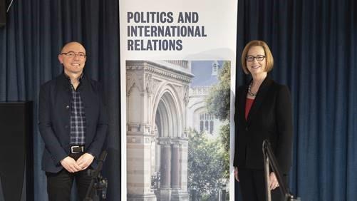 Dr Bentio Cao and Professor Julia Gillard
