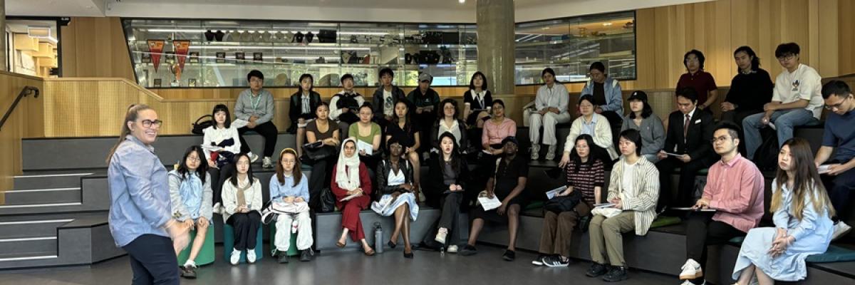 School of Education international students learn from a local teacher