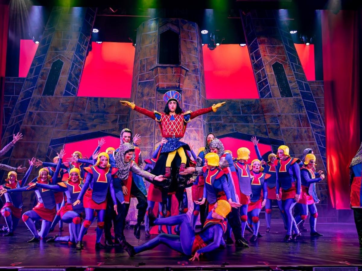 students performing Shrek: The Musical