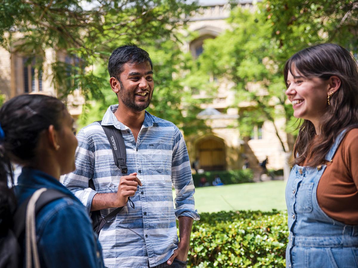 Students talking