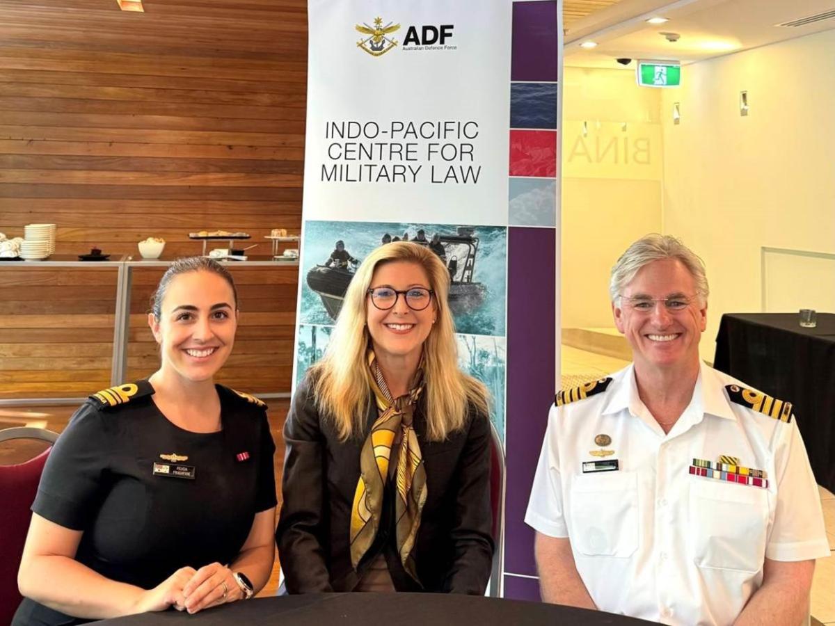 Felicia, Grace and Dale attend the 2025 Maritime Security Cooperation Workshop