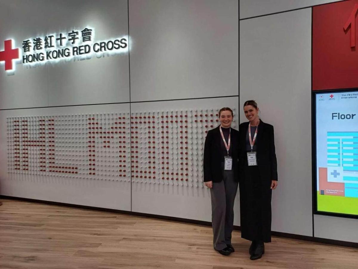 Emma and Evelyn attend the International IHL Moot competition in Hong Kong