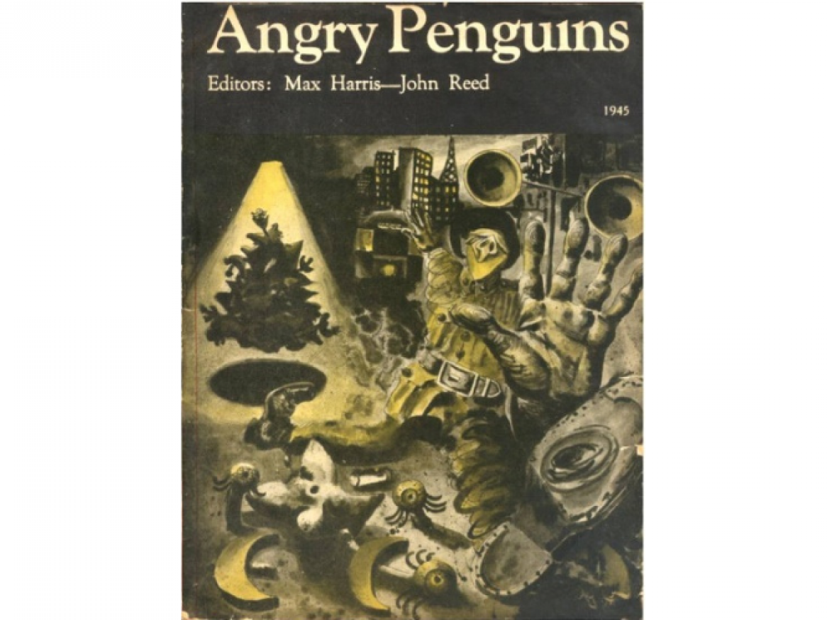 Cover of the Dec 1945 issue of Angry Penguins, featuring a cover design by Albert Tucker (1867-1944)