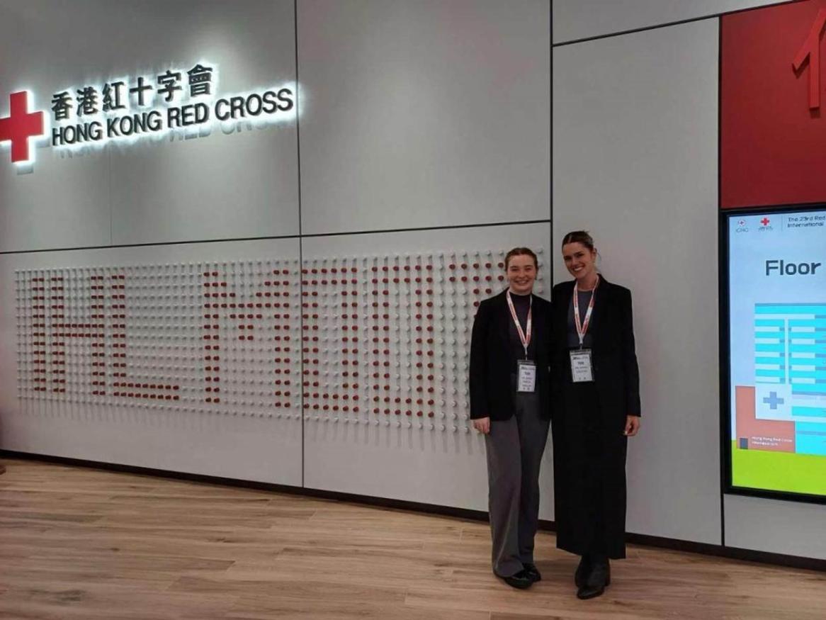 Emma and Evelyn attend the International IHL Moot competition in Hong Kong