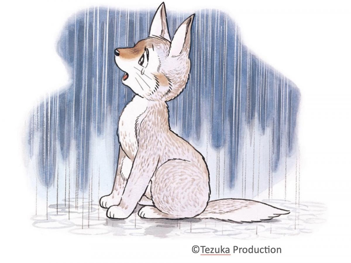 A manga image of Hokkaido Wolf